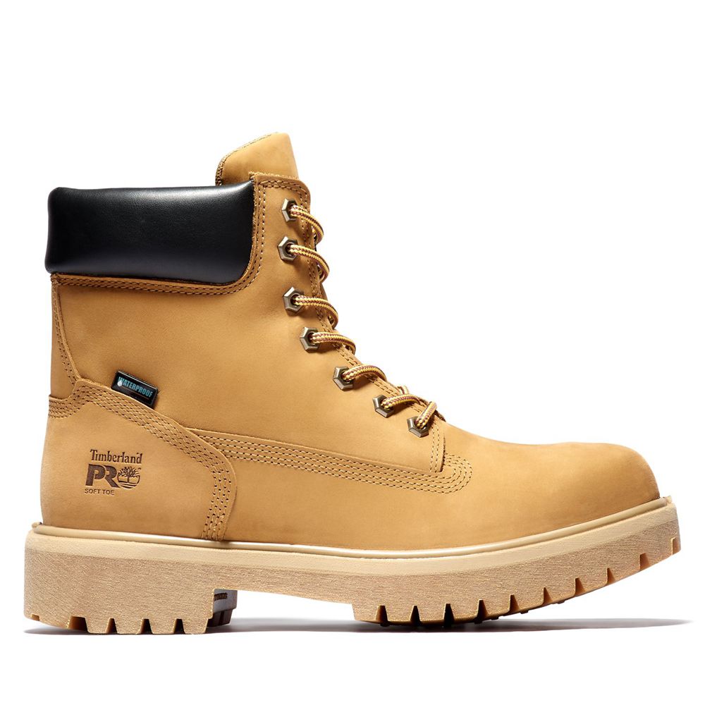 Botas Pro Timberland Hombre Pro Direct Attach 6" Soft Toe Marrones - Chile HRJ-062418